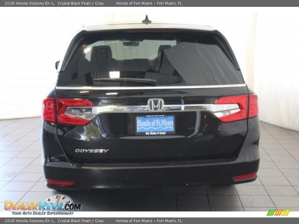 2018 Honda Odyssey EX-L Crystal Black Pearl / Gray Photo #7