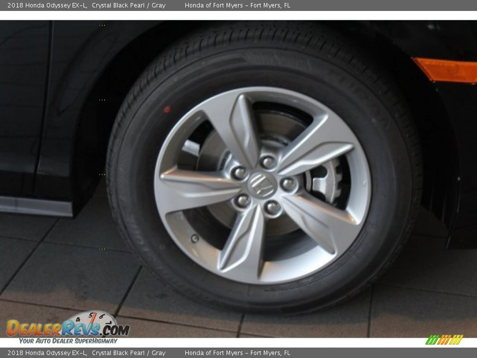 2018 Honda Odyssey EX-L Crystal Black Pearl / Gray Photo #8