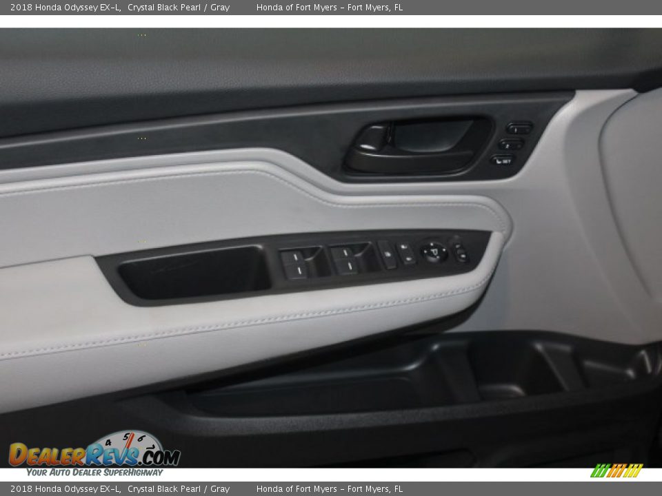 2018 Honda Odyssey EX-L Crystal Black Pearl / Gray Photo #9