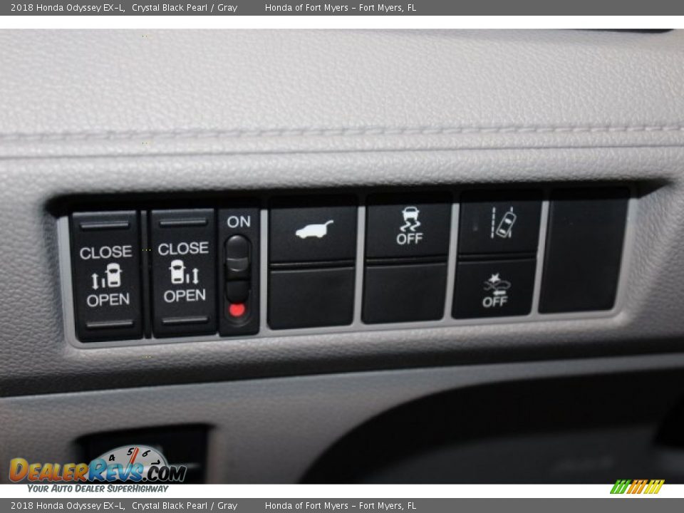 2018 Honda Odyssey EX-L Crystal Black Pearl / Gray Photo #12