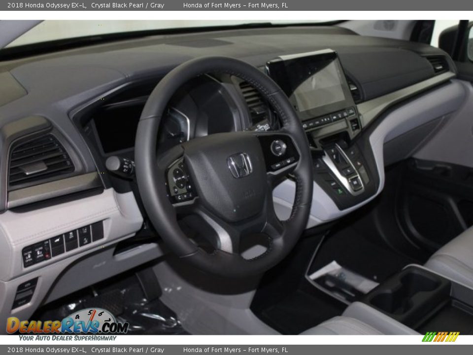 2018 Honda Odyssey EX-L Crystal Black Pearl / Gray Photo #14