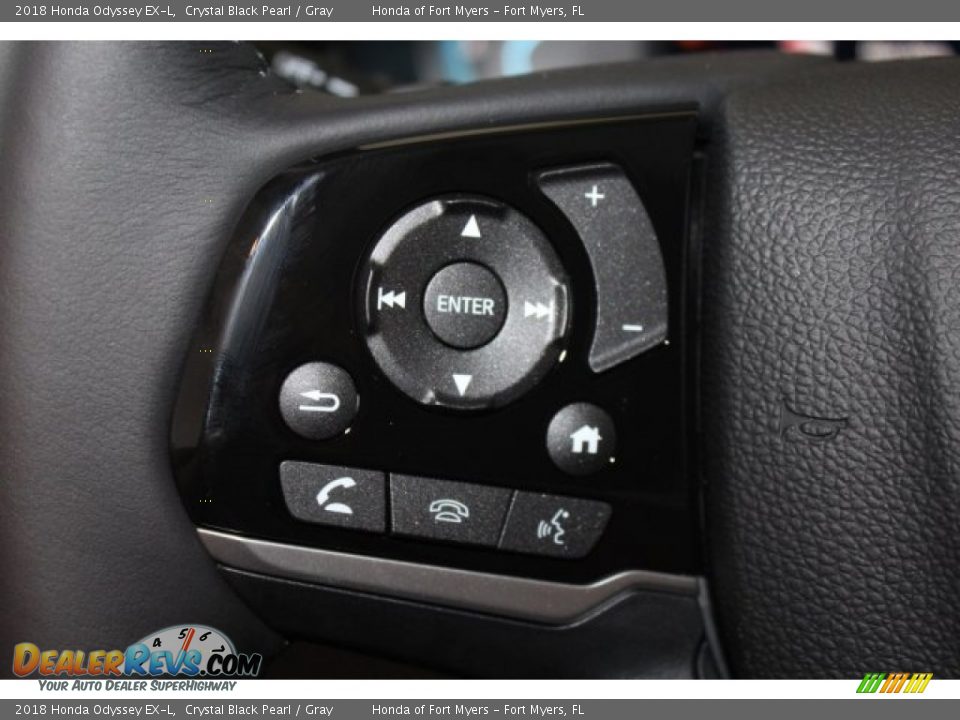2018 Honda Odyssey EX-L Crystal Black Pearl / Gray Photo #15