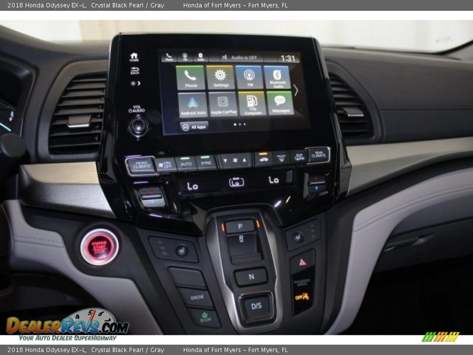 2018 Honda Odyssey EX-L Crystal Black Pearl / Gray Photo #17