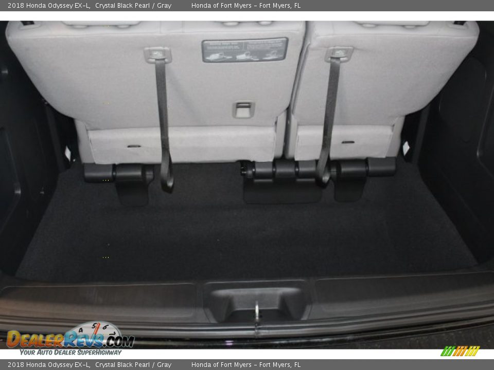 2018 Honda Odyssey EX-L Crystal Black Pearl / Gray Photo #24