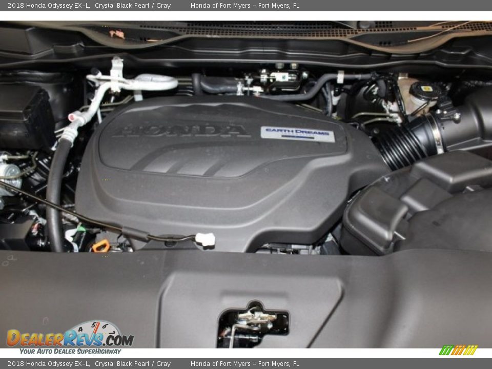 2018 Honda Odyssey EX-L Crystal Black Pearl / Gray Photo #26