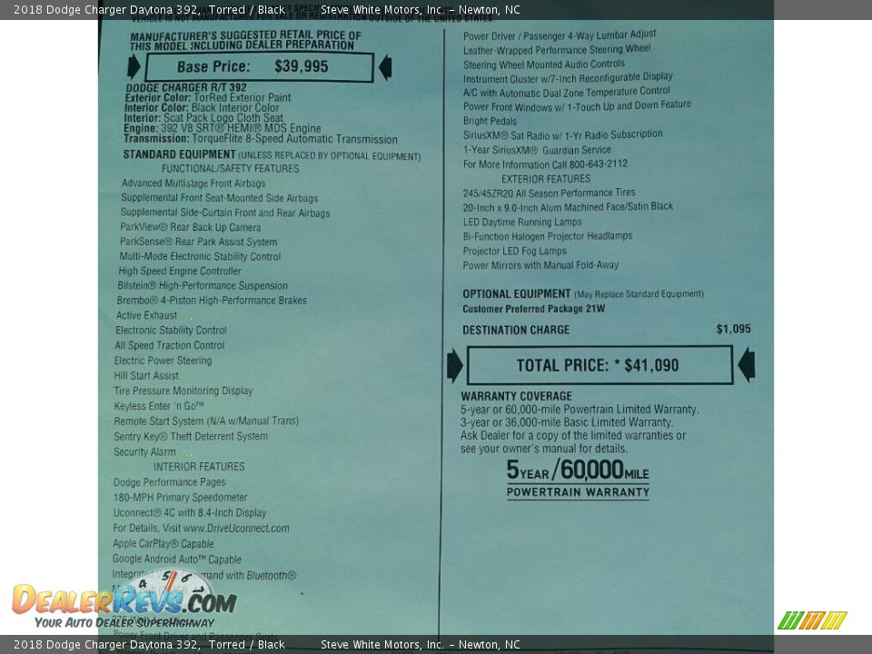 2018 Dodge Charger Daytona 392 Torred / Black Photo #32