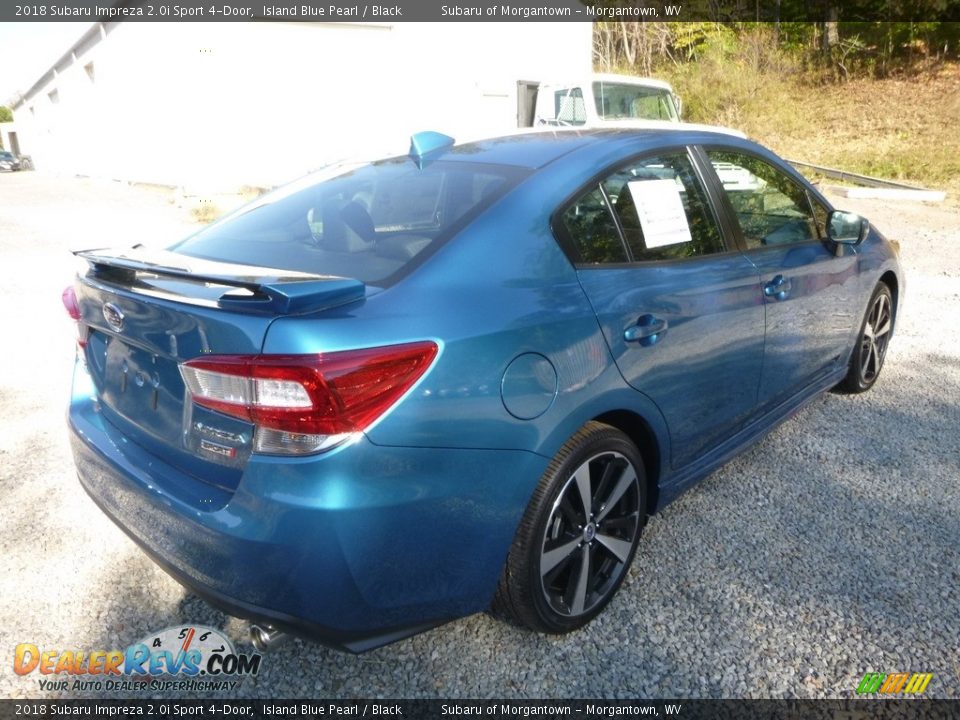 2018 Subaru Impreza 2.0i Sport 4-Door Island Blue Pearl / Black Photo #4