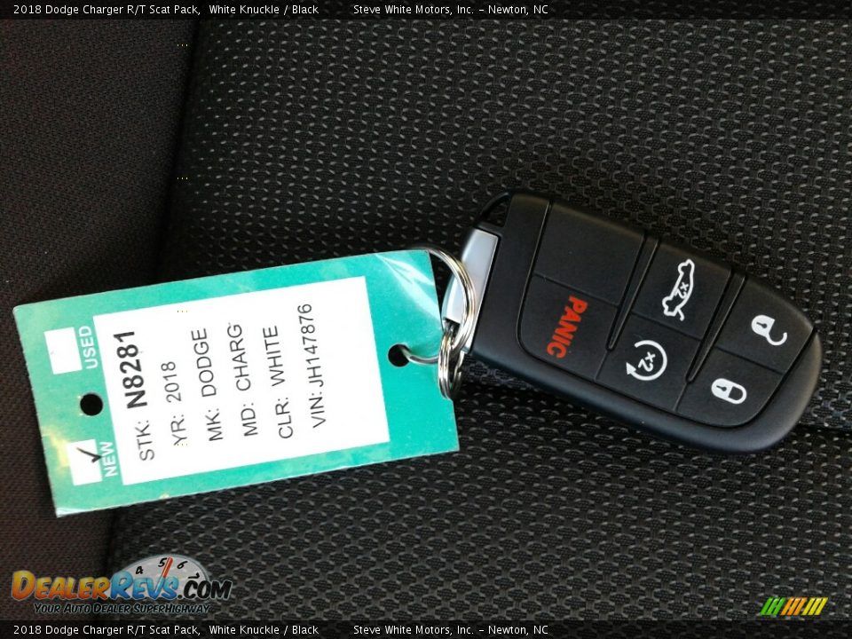 2018 Dodge Charger R/T Scat Pack White Knuckle / Black Photo #34