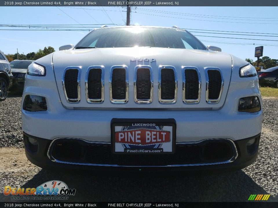 2018 Jeep Cherokee Limited 4x4 Bright White / Black Photo #2