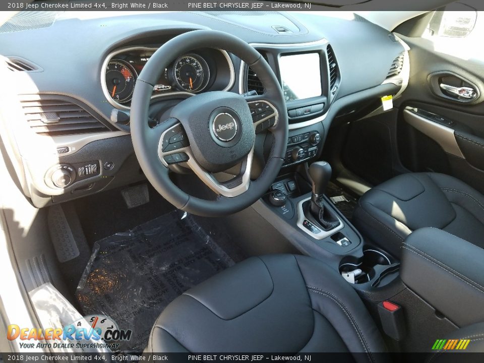 2018 Jeep Cherokee Limited 4x4 Bright White / Black Photo #10