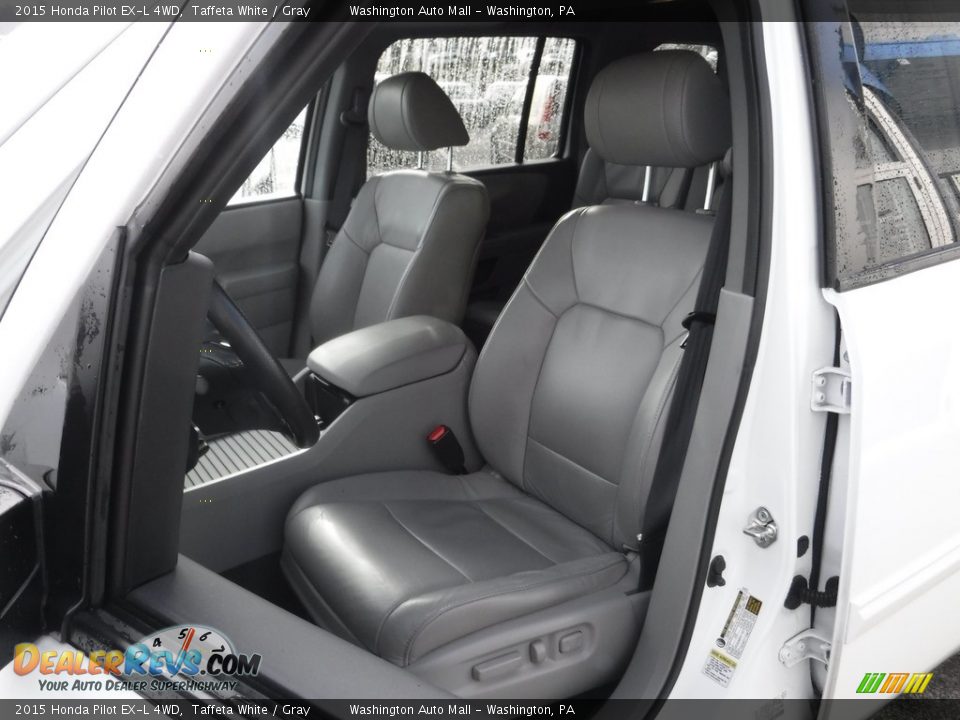 2015 Honda Pilot EX-L 4WD Taffeta White / Gray Photo #14