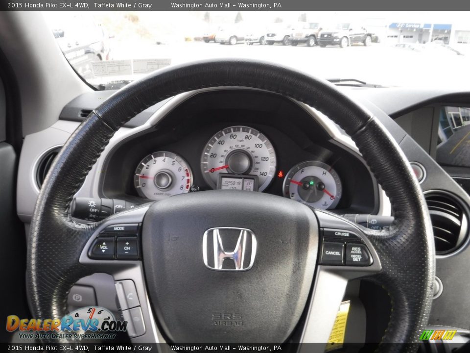 2015 Honda Pilot EX-L 4WD Taffeta White / Gray Photo #20