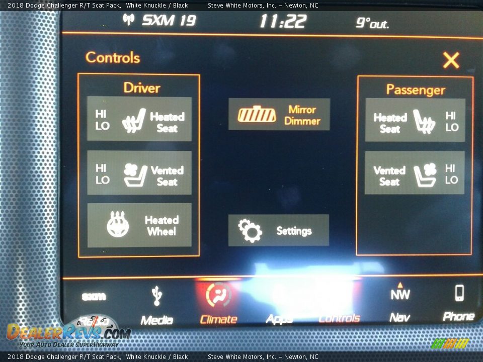 2018 Dodge Challenger R/T Scat Pack White Knuckle / Black Photo #25