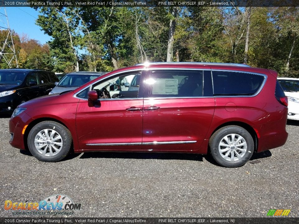 2018 Chrysler Pacifica Touring L Plus Velvet Red Pearl / Cognac/Alloy/Toffee Photo #3
