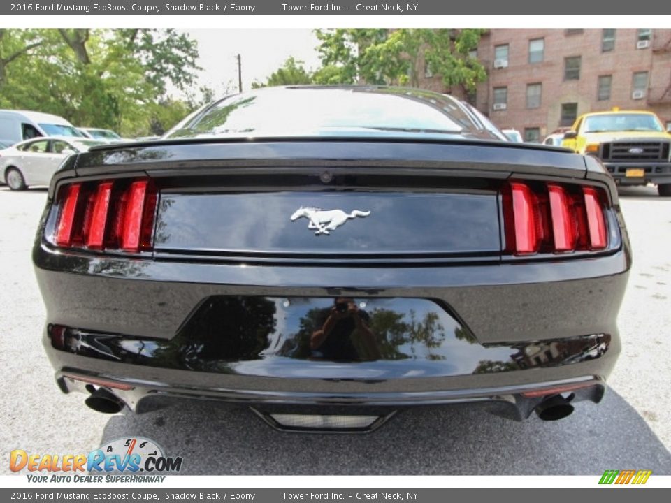 2016 Ford Mustang EcoBoost Coupe Shadow Black / Ebony Photo #5