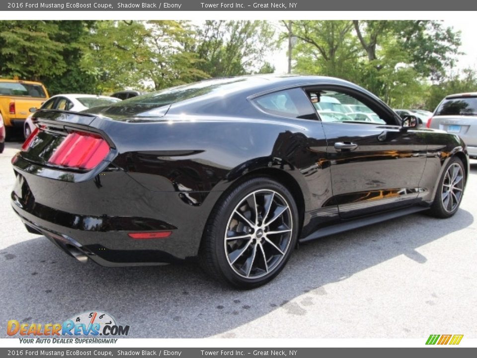 2016 Ford Mustang EcoBoost Coupe Shadow Black / Ebony Photo #6