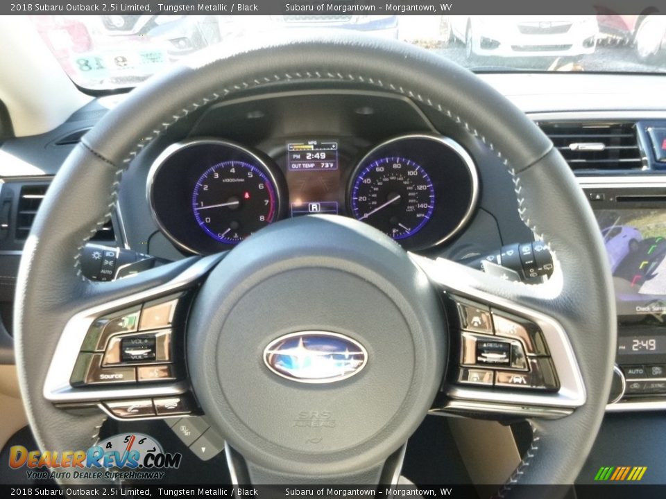 2018 Subaru Outback 2.5i Limited Tungsten Metallic / Black Photo #23