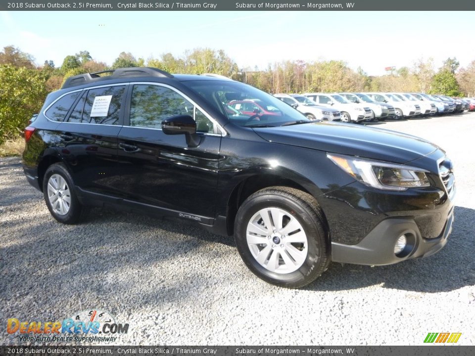 2018 Subaru Outback 2.5i Premium Crystal Black Silica / Titanium Gray Photo #1