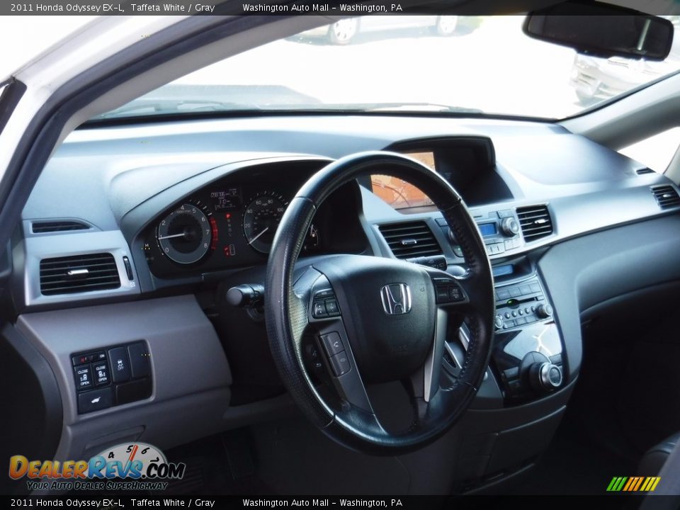 2011 Honda Odyssey EX-L Taffeta White / Gray Photo #11