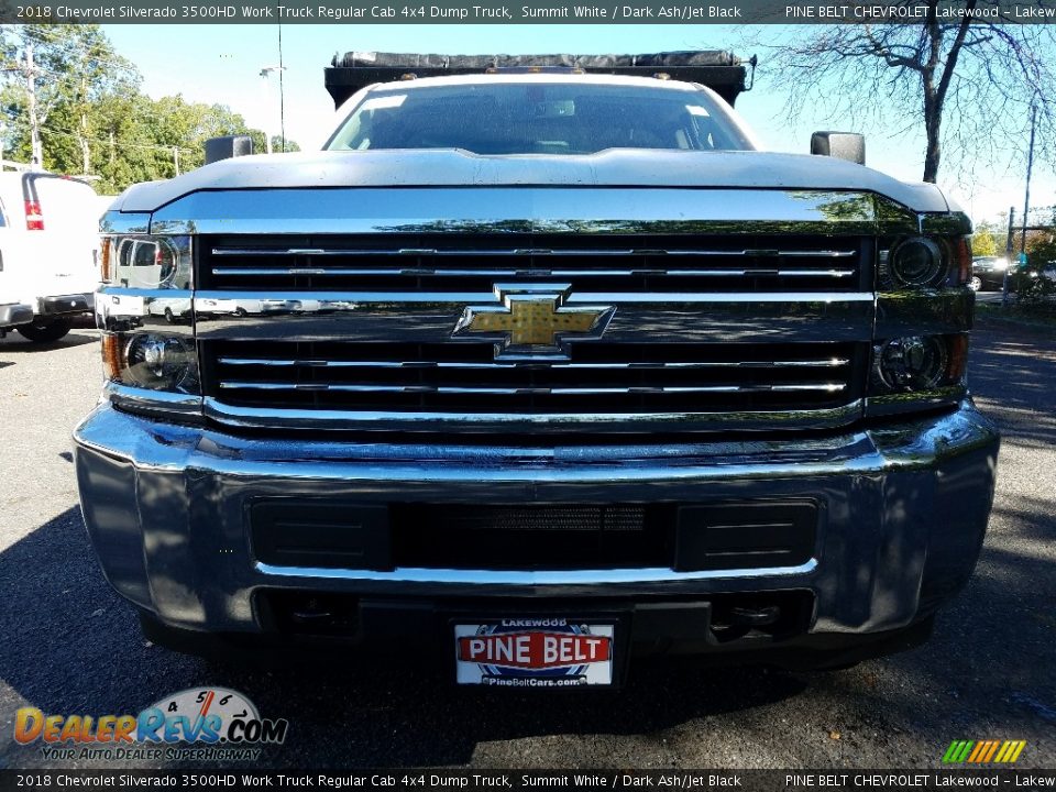 2018 Chevrolet Silverado 3500HD Work Truck Regular Cab 4x4 Dump Truck Summit White / Dark Ash/Jet Black Photo #2