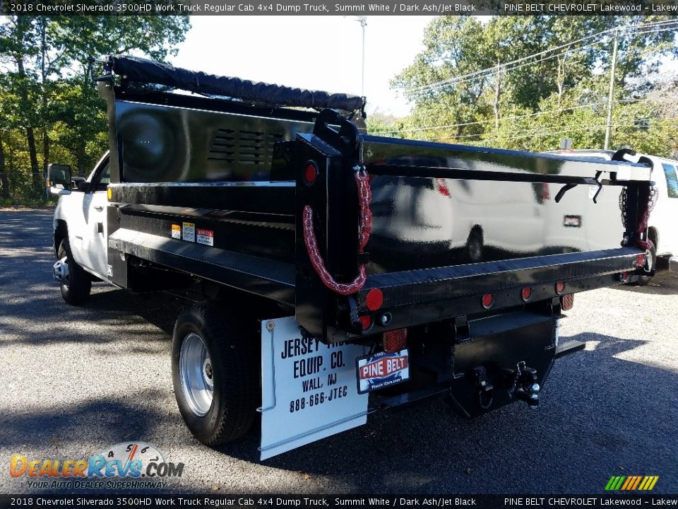 2018 Chevrolet Silverado 3500HD Work Truck Regular Cab 4x4 Dump Truck Summit White / Dark Ash/Jet Black Photo #4