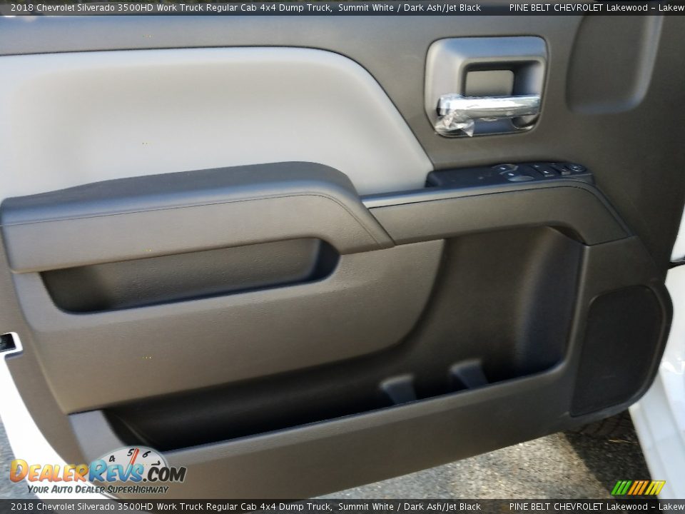 2018 Chevrolet Silverado 3500HD Work Truck Regular Cab 4x4 Dump Truck Summit White / Dark Ash/Jet Black Photo #6