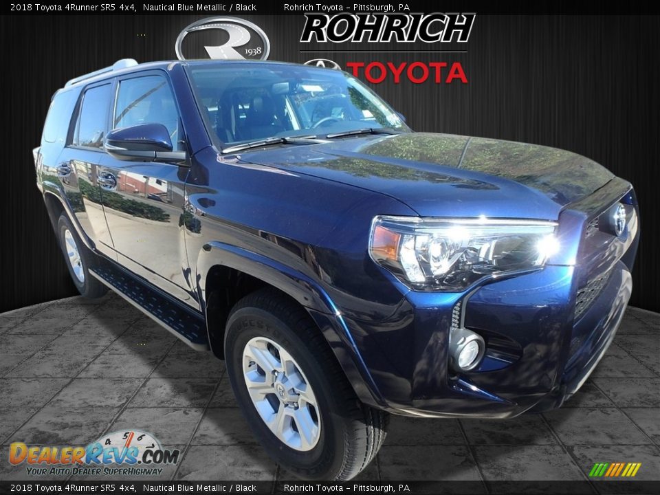 2018 Toyota 4Runner SR5 4x4 Nautical Blue Metallic / Black Photo #1