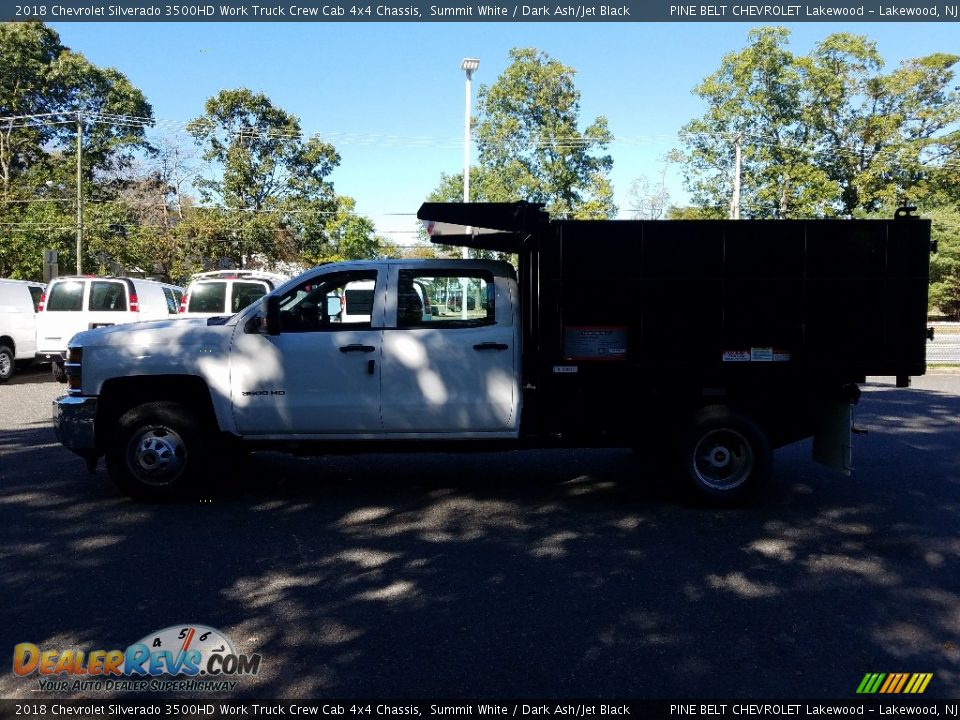 2018 Chevrolet Silverado 3500HD Work Truck Crew Cab 4x4 Chassis Summit White / Dark Ash/Jet Black Photo #3