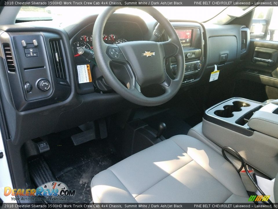 2018 Chevrolet Silverado 3500HD Work Truck Crew Cab 4x4 Chassis Summit White / Dark Ash/Jet Black Photo #7