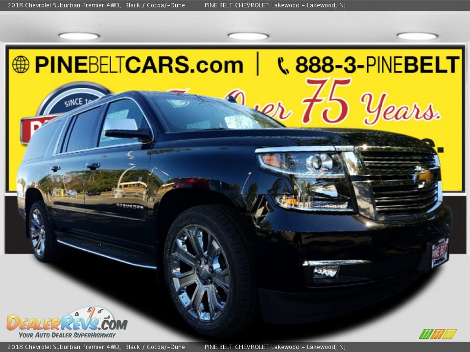 2018 Chevrolet Suburban Premier 4WD Black / Cocoa/­Dune Photo #1