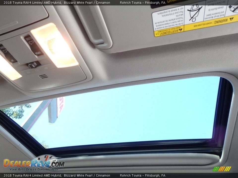 2018 Toyota RAV4 Limited AWD Hybrid Blizzard White Pearl / Cinnamon Photo #11