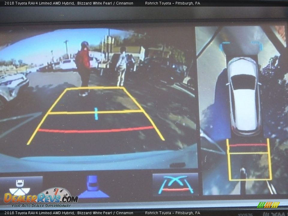 2018 Toyota RAV4 Limited AWD Hybrid Blizzard White Pearl / Cinnamon Photo #13