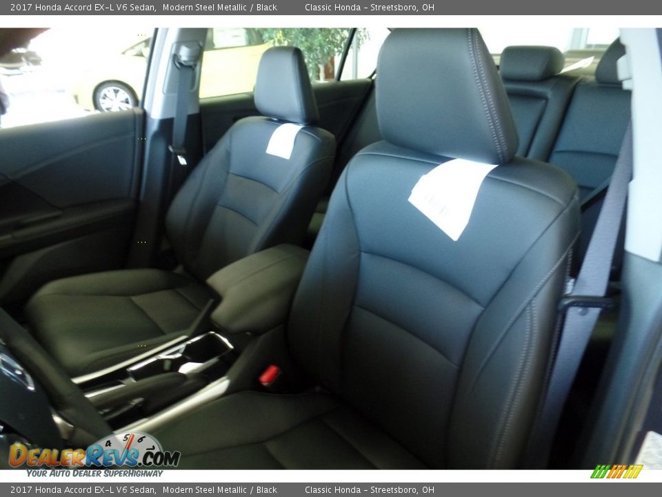 2017 Honda Accord EX-L V6 Sedan Modern Steel Metallic / Black Photo #6