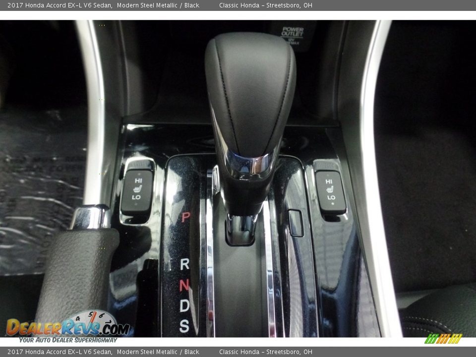 2017 Honda Accord EX-L V6 Sedan Modern Steel Metallic / Black Photo #13