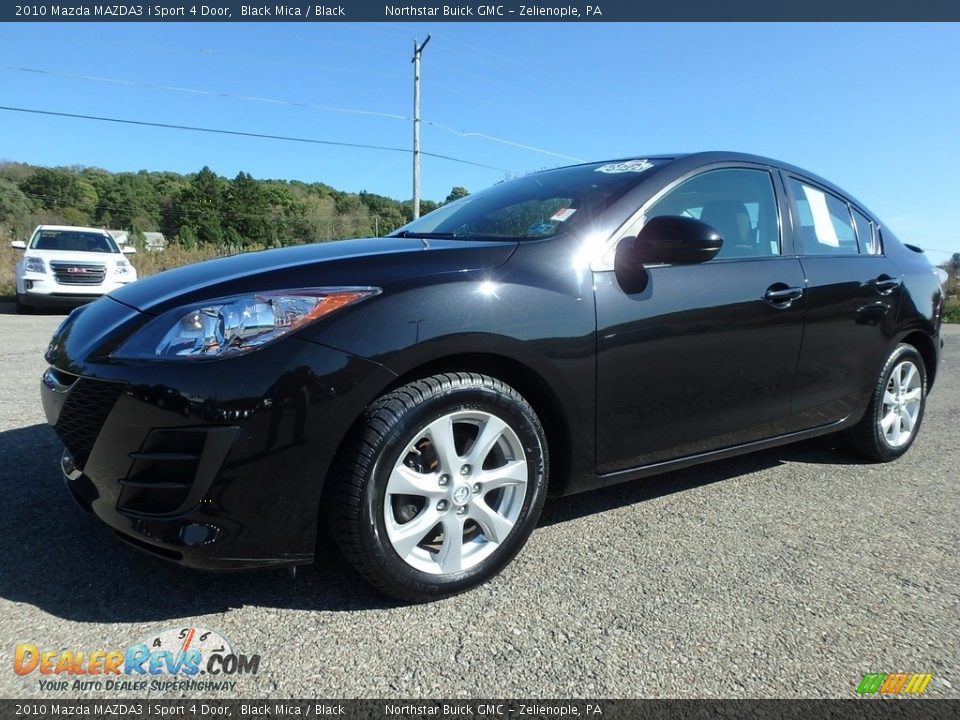 2010 Mazda MAZDA3 i Sport 4 Door Black Mica / Black Photo #1