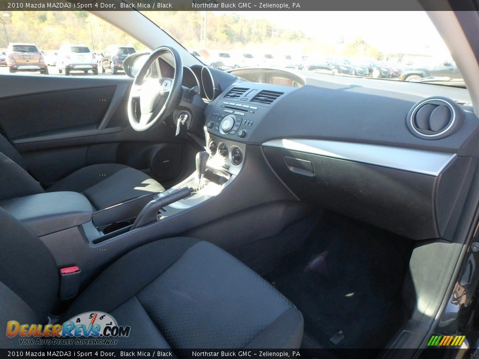 2010 Mazda MAZDA3 i Sport 4 Door Black Mica / Black Photo #6