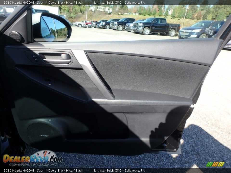 2010 Mazda MAZDA3 i Sport 4 Door Black Mica / Black Photo #7