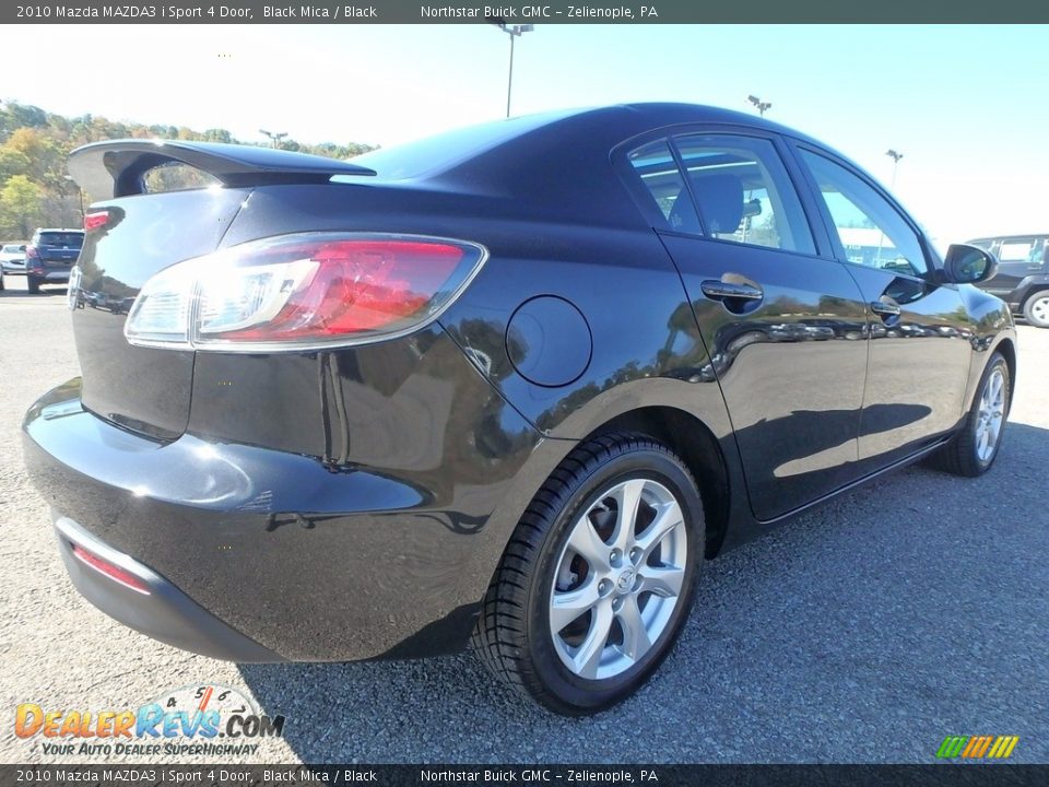 2010 Mazda MAZDA3 i Sport 4 Door Black Mica / Black Photo #9