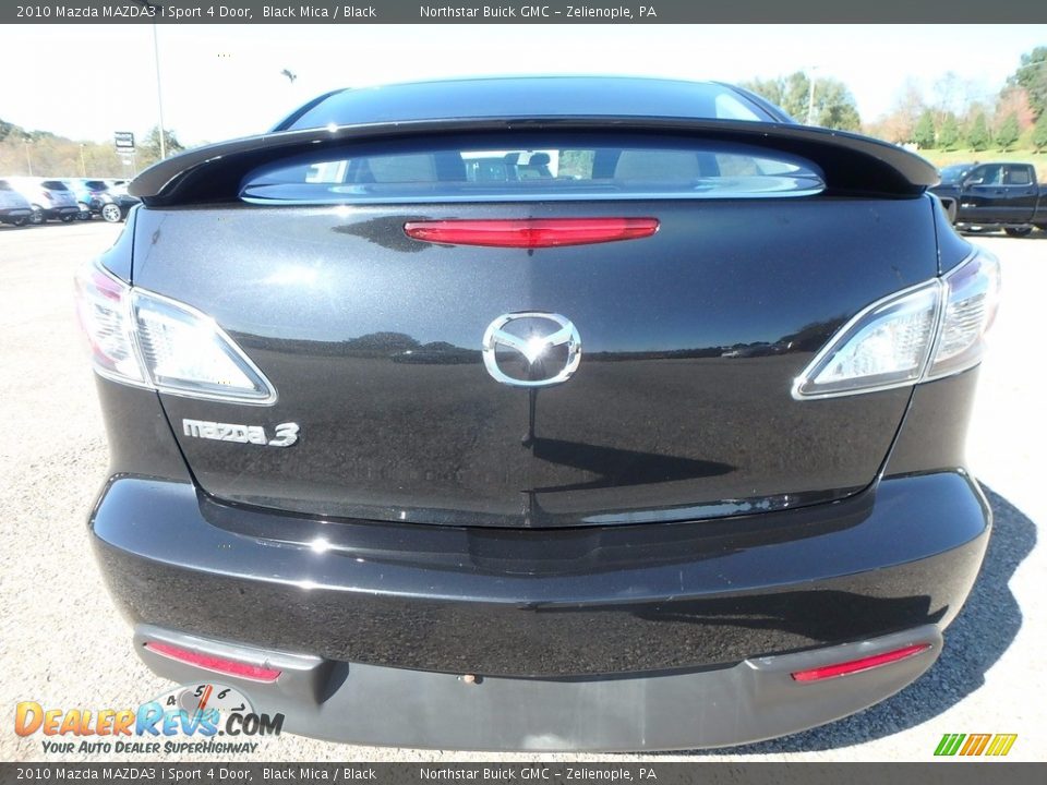 2010 Mazda MAZDA3 i Sport 4 Door Black Mica / Black Photo #10