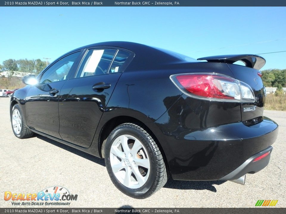2010 Mazda MAZDA3 i Sport 4 Door Black Mica / Black Photo #12