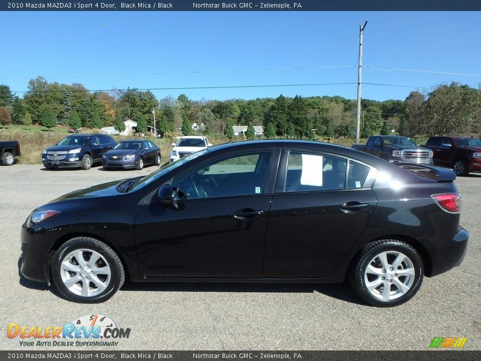 2010 Mazda MAZDA3 i Sport 4 Door Black Mica / Black Photo #13