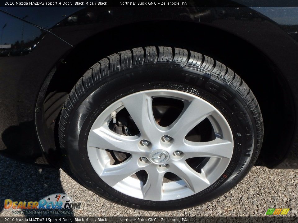 2010 Mazda MAZDA3 i Sport 4 Door Black Mica / Black Photo #14