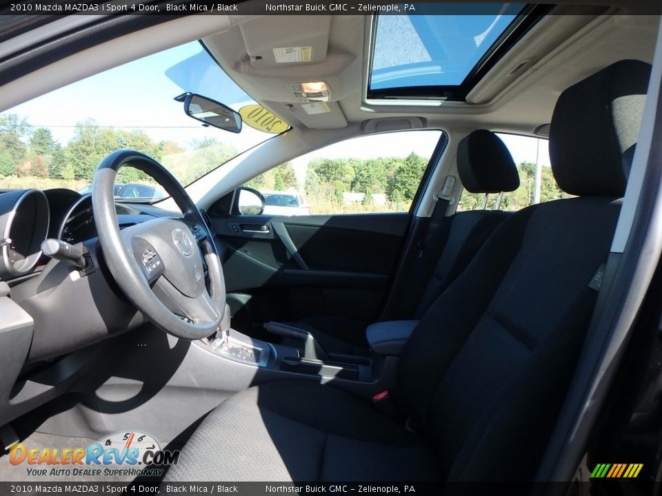 2010 Mazda MAZDA3 i Sport 4 Door Black Mica / Black Photo #15