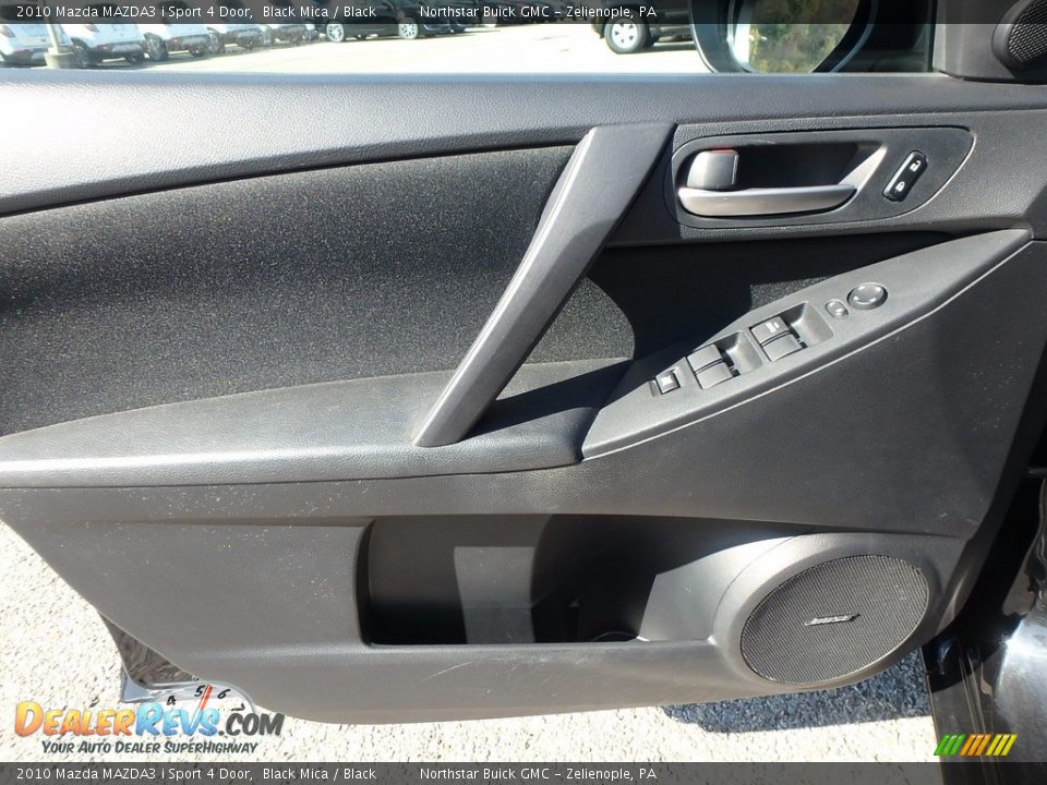 2010 Mazda MAZDA3 i Sport 4 Door Black Mica / Black Photo #19