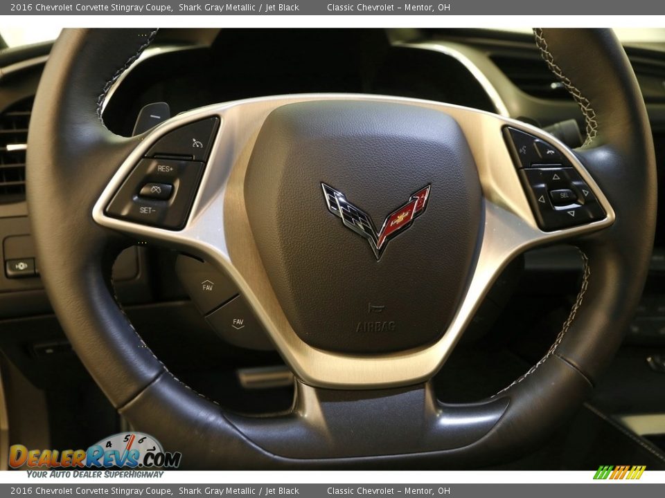 2016 Chevrolet Corvette Stingray Coupe Shark Gray Metallic / Jet Black Photo #9