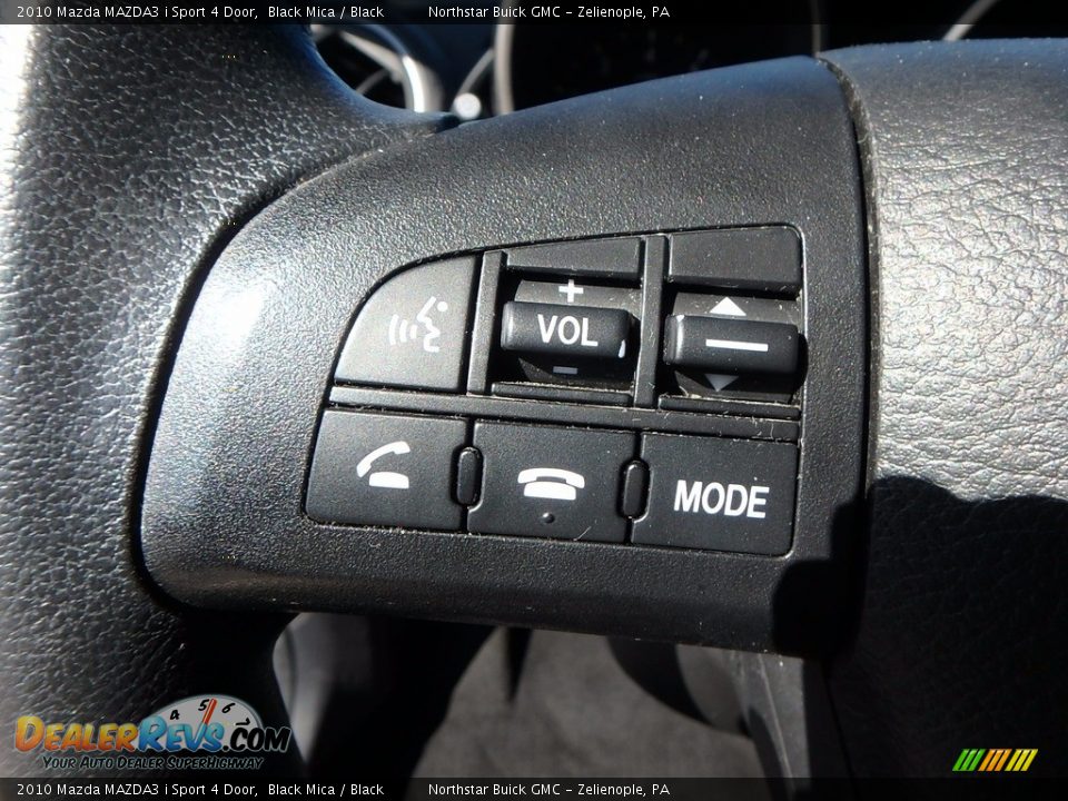 2010 Mazda MAZDA3 i Sport 4 Door Black Mica / Black Photo #25