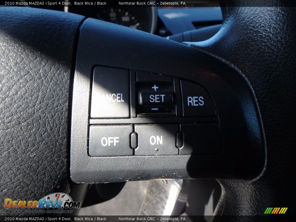 2010 Mazda MAZDA3 i Sport 4 Door Black Mica / Black Photo #26