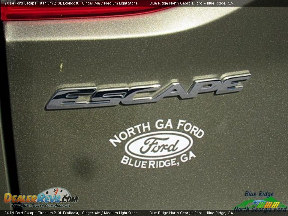 2014 Ford Escape Titanium 2.0L EcoBoost Ginger Ale / Medium Light Stone Photo #34