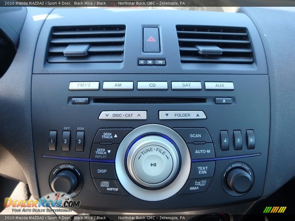 2010 Mazda MAZDA3 i Sport 4 Door Black Mica / Black Photo #28