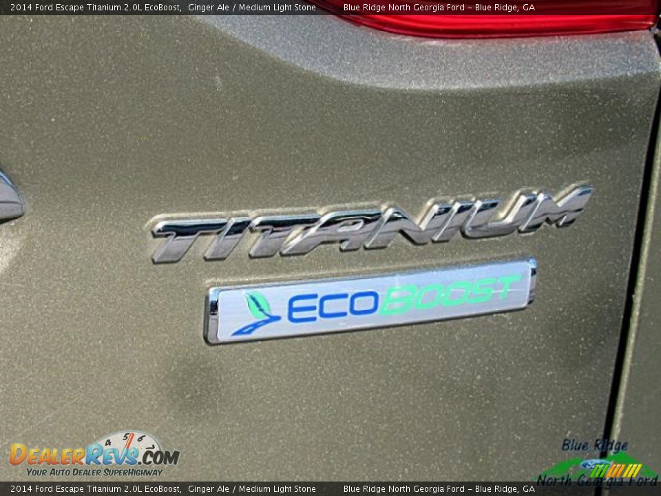2014 Ford Escape Titanium 2.0L EcoBoost Ginger Ale / Medium Light Stone Photo #35